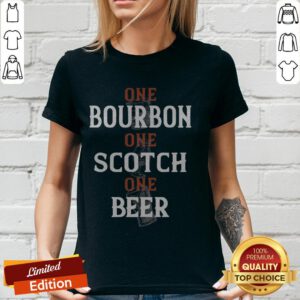 Top One Bourbon One Scotch One Beer V-neck