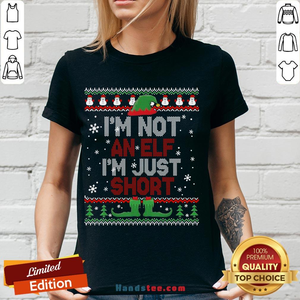 Awesome I’m Not An Elf I’m Just Short Funny Christmas Gift Ugly V-neck-Design By Handstee.com Awesome I’m Not An Elf I’m Just Short Funny Christmas Gift Ugly V-neck-Design By Handstee.com