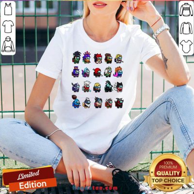 Funny Among Us X League Of Legends Games V-neck-Design By Handstee.com