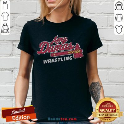 Funny Amy Dumas Wrestling V-neck- Design By Handstee.com