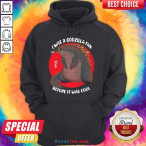 Funny I Was A Godzilla Fan Before It Was Cool Hoodie- Design By Handstee.com