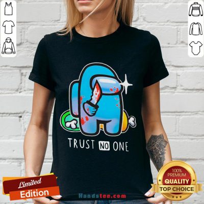 Good Among Us Impostor Trust No One V-neck- Design By Handstee.com