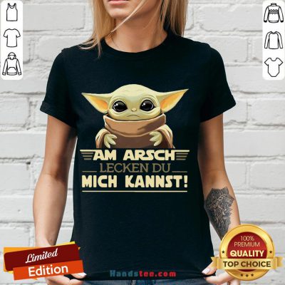 Good Baby Yoda Am Arsch Lecken Du Mich Kannst V-neck-Design By Handstee.com