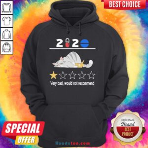 Good Cat Sad 2020 Very Bad Would Not Recommend Hoodie- Design By Handstee.com