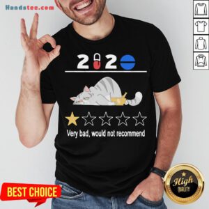 Good Cat Sad 2020 Very Bad Would Not Recommend Shirt- Design By Handstee.com