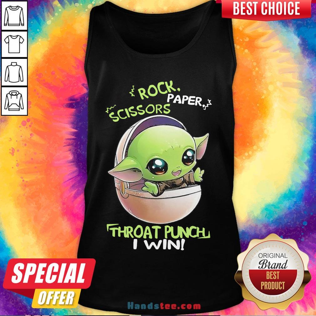 Good Star Wars Baby Yoda Rock Paper Scissors Throat Punch I Win Tank Top- Design By Handstee.com Good Star Wars Baby Yoda Rock Paper Scissors Throat Punch I Win Tank Top- Design By Handstee.com