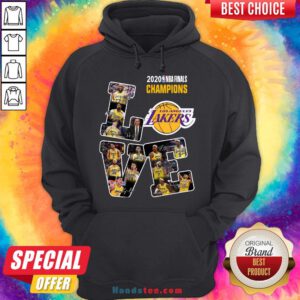 Happy Love Los Angeles Lakers 2020 Nba Finals Champions Signatures Hoodie- Design By Handstee.com