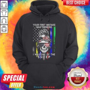 Skull Your First Mistake Was Thinking I Was One Of The Sheep Hoodie - Design By Handstee.com
