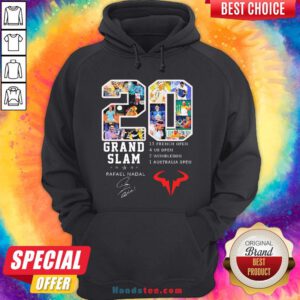 Grand Slam Rafael Nadal 13 French Open 4 Us Open 2 Wimbledon 1 Australia Open Hoodie - Design by Handstee.com