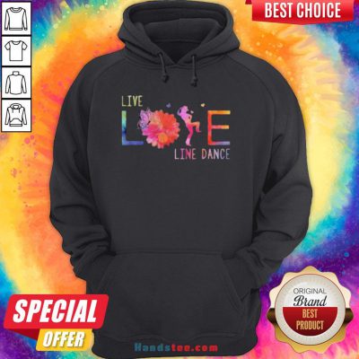 Colorful Live Life Line Dance 2020 Hoodie - Design by Handstee.com