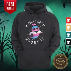 Cute Transgender Ghost Funny Halloween Pun Trans Pride Quote Hoodie