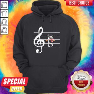 Funny Music Snowman Christmas Hoodie