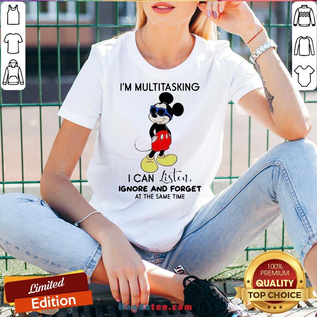 Hot Disney Mickey Mouse I’M Multitasking I Can Listen Ignore And Forget At The Same Time V-neck-Design By Handstee.com Hot Disney Mickey Mouse I’M Multitasking I Can Listen Ignore And Forget At The Same Time V-neck-Design By Handstee.com