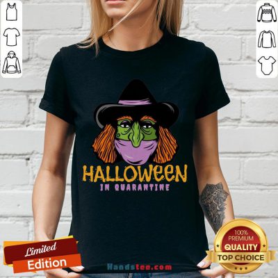 Hot Halloween In Quarantine V-neck- Design By Handstee.com