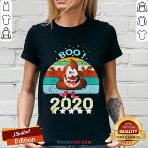 Perfect Boo Poop 2020 Vintage V-neck- Design By Handstee.com