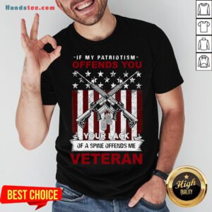 Perfect If My Patriotism Offends You Proud American Veteran Gift Shirt- Design By Handstee.com