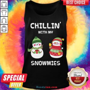 Premium Chillin With My Snowmies Tank Top- Design By Handstee.com