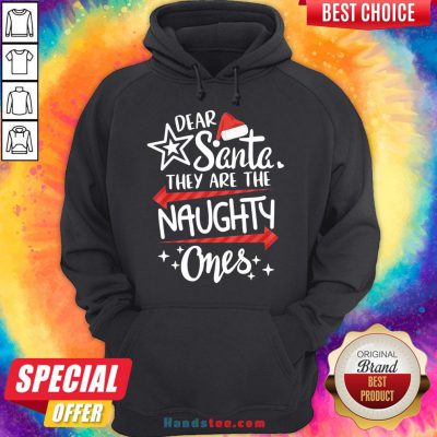 Premium Dear Santa They Are Naughty One’s Merry Christmas Hoodie- Design By Handstee.com