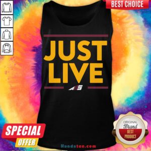 Premium Just Live Tank Top- Design By Handstee.com