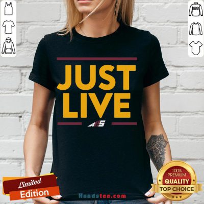 Premium Just Live Tank Top Premium Just Live V-neck- Design By Handstee.com