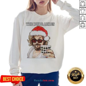 Premium The Big Lebowski The Dude Abides Ugly Christmas Sweatshirt- Design By Handstee.com