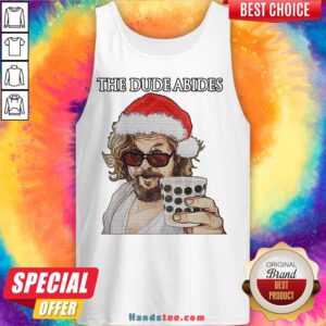 Premium The Big Lebowski The Dude Abides Ugly Christmas Tank Top- Design By Handstee.com