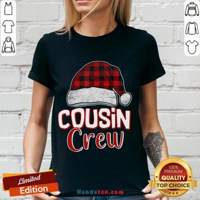 Pretty Cousin Crew Red Christmas Pajamas V-neck- Design By Handstee.com