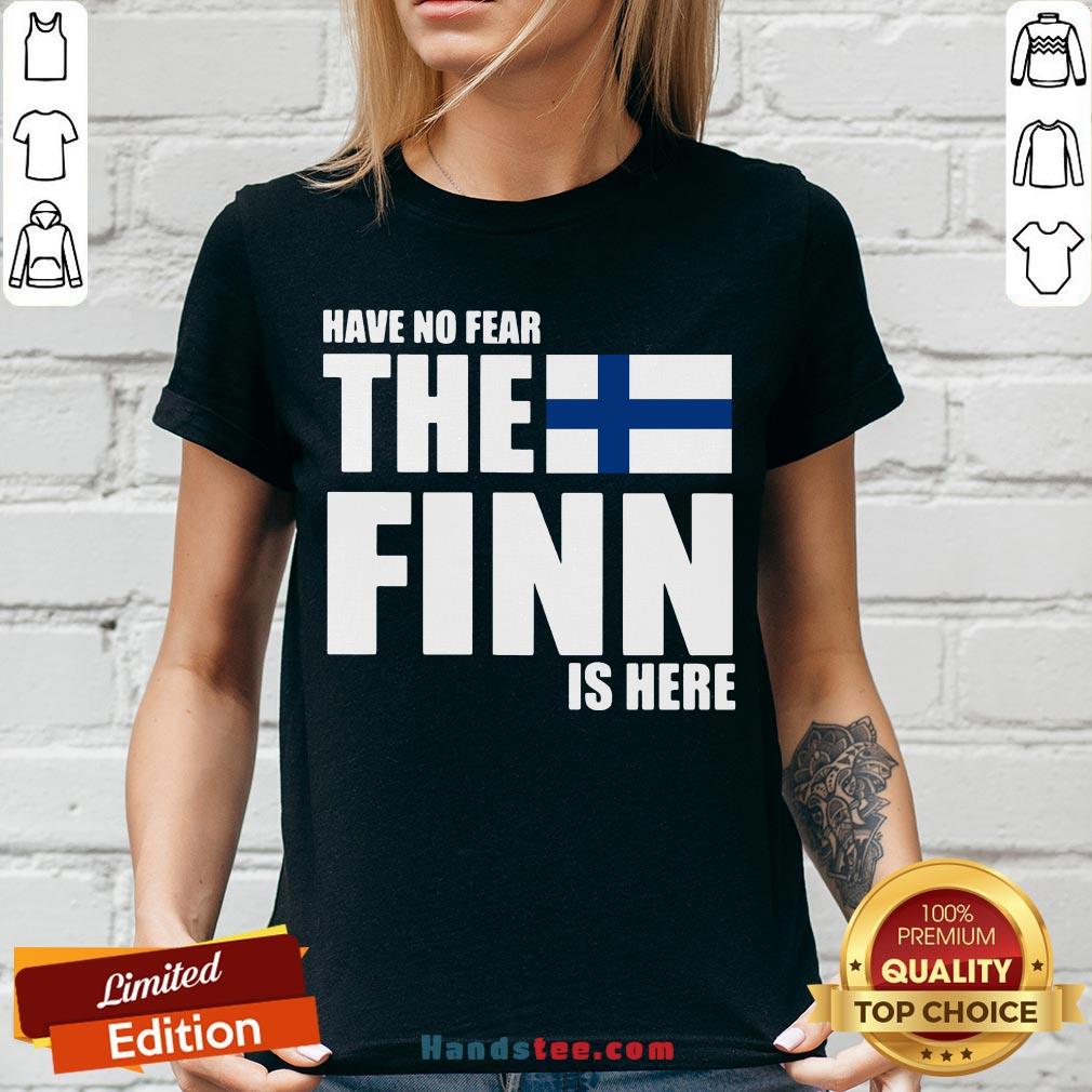 Pretty Have No Fear The Finn Is Here V-neck- Design By Handstee.com Pretty Have No Fear The Finn Is Here V-neck- Design By Handstee.com