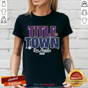 Pretty Title Town Los Angeles 2020 V-neck- Design By Handstee.com