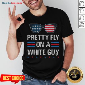 Nice Glasses Pretty Fly On A White Guy Shirt - Design By Handstee.com