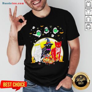 Funny Cat Costume Happy Halloween Shirt - Design By Handstee.com