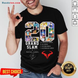 Grand Slam Rafael Nadal 13 French Open 4 Us Open 2 Wimbledon 1 Australia Open Shirt - Design by Handstee.com