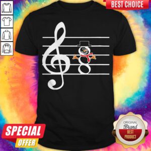 Funny Music Snowman Christmas Shirt