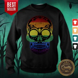 Dia De Los Muertos Steampunk Sugar Skull Halloween Sweatshirt