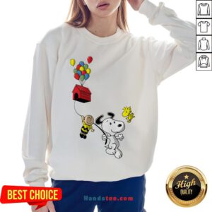 Snoopy And Charlie Brown Woodstock Balloon Sweatshirt - Design By Handstee.com