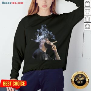 Pretty Lebron James Smoking Cigar Sweatshirt - Design By Handstee.com