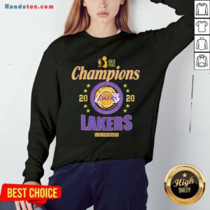 2020 Los Angeles Lakers National Basketball Association Champions Sweatshirt - Design by Handstee.com