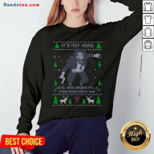 It’s Not Xmas Until Hans Gruber Fall From Nakatomi Plaza Christmas Sweatshirt - Design by Handstee.com