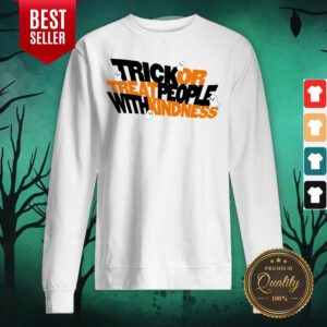 Trick Or Treat People With Kindness Ghost Halloween Sweatshirt