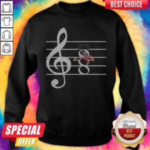 Funny Music Snowman Christmas Sweatshirt