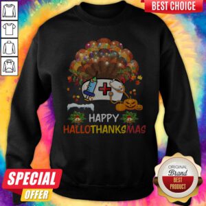 Nurse Happy Hallo Thanks Mas Halloween Christmas Sweatshirt
