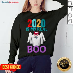 Colorful 2020 Is My Real Boo Ghost Halloween Tank Top - Design By Handstee.com