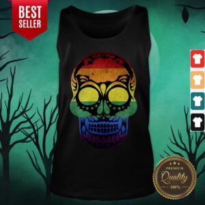 Dia De Los Muertos Steampunk Sugar Skull Halloween Tank Top
