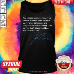 Top Truth Over Lies Joe Biden 2020 Tank Top - Design By Handstee.com