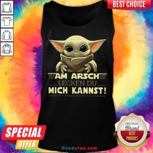 Baby Yoda Am Arsch Lecken Du Mich Kannst Tank Top - Design by Handstee.com