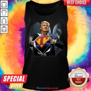 Funny Donald Trump Superman Tank Top - Design by Handstee.com