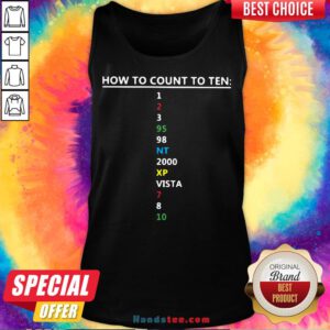 Colorful How To Count To Ten In Software Tank Top - Design by Handstee.com