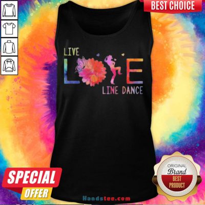 Colorful Live Life Line Dance 2020 Tank Top - Design by Handstee.com