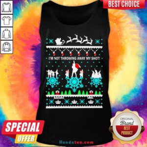 I’m Not Throwing Away My Shot Christmas Tank Top - Design by Handstee.com