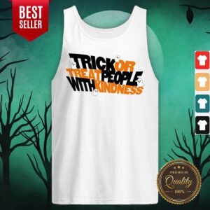 Trick Or Treat People With Kindness Ghost Halloween Tank Top